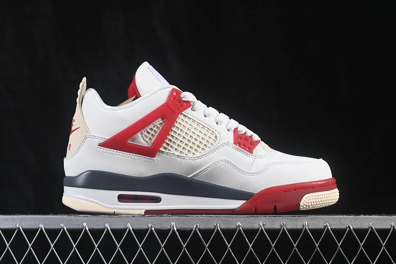 All Categories Air Jordan Jordan Series Basketball Shoes Air Jordan 4 Nigel Sylvester x Air Jordan 4 Retro "Brick After Brick" AJ4 Joe 4 White Red Urine Stains 2.0 IQ8055-100